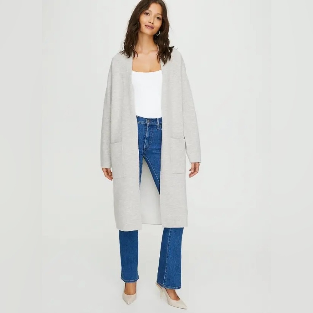 GUC ARITZIA BABATON Lance Open Longline Cardigan Sweater Duster